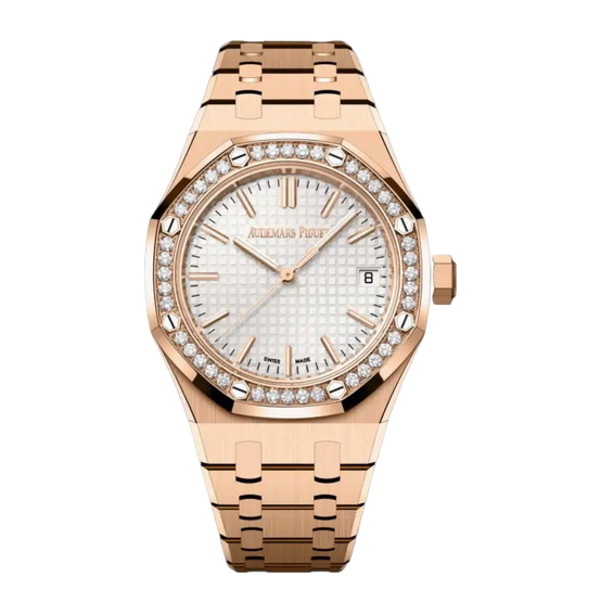 Royal Oak Rose Gold Silver Dial 33MM