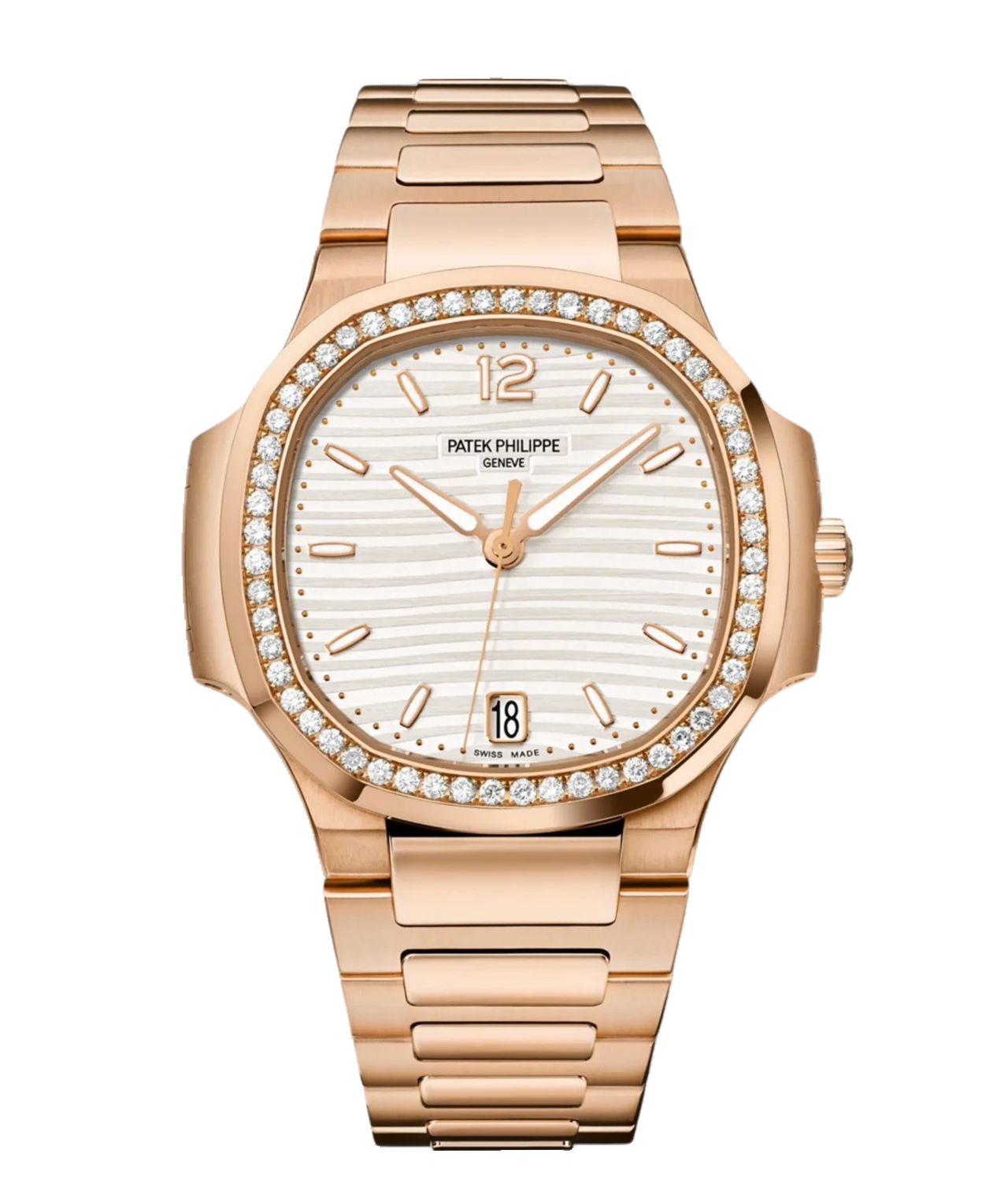 Nautilus Rose Gold Silvery Opaline Dial 38.8MM