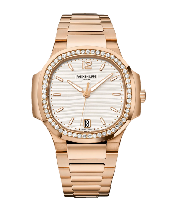 Nautilus Rose Gold Silvery Opaline Dial 38.8MM