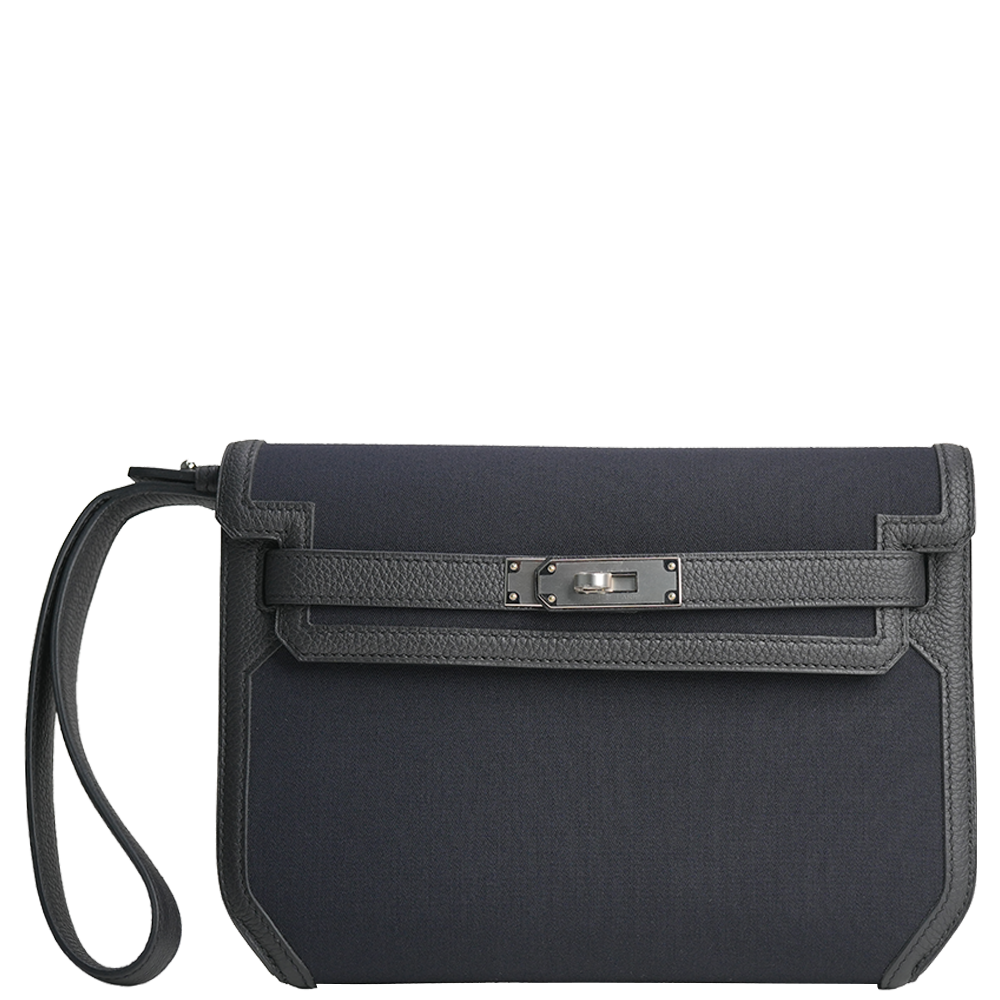 Kelly Depeches 25 Togo / Canvas Noir Palladium Hardware Stamp W 2024