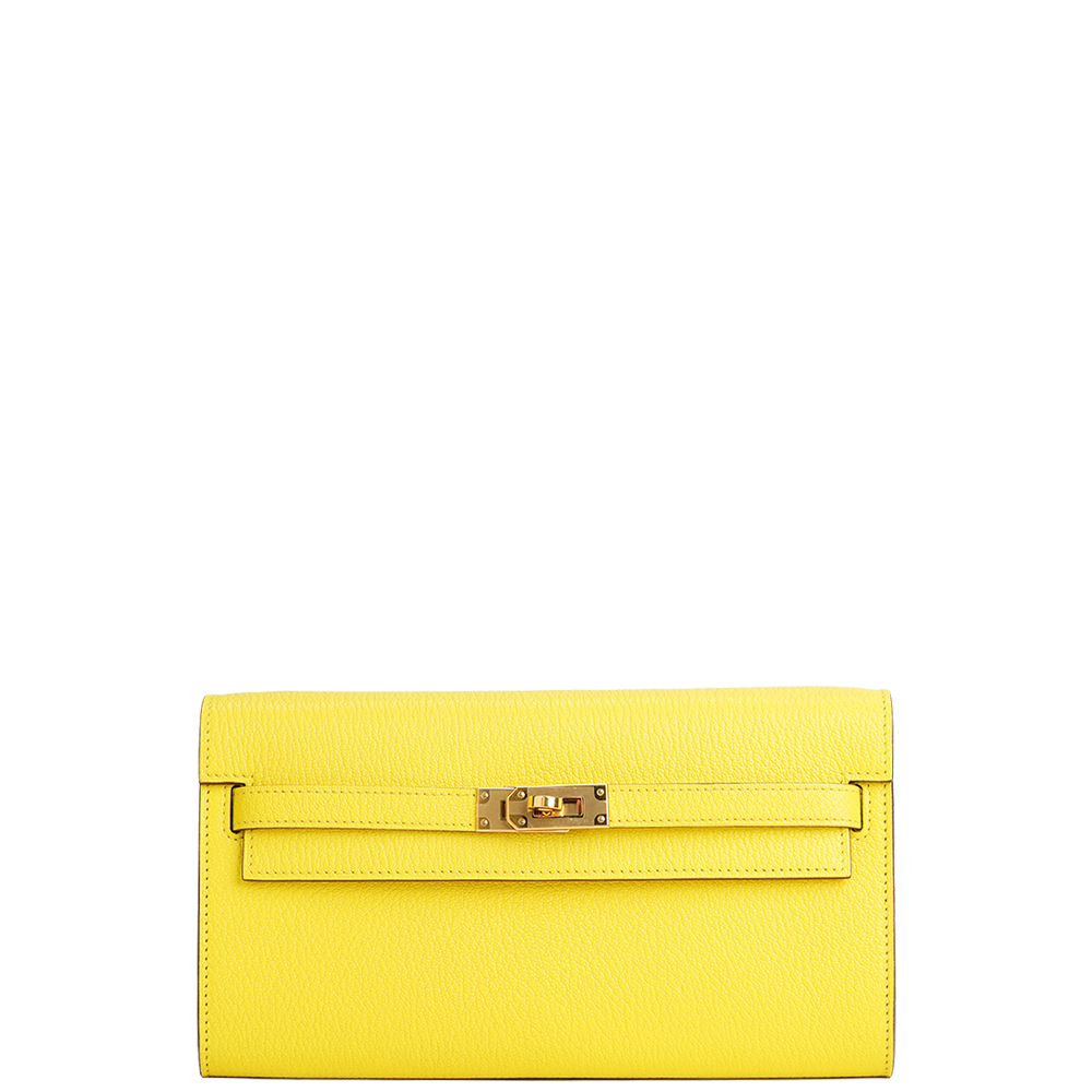 Kelly Classique To Go Wallet Jaune Citron