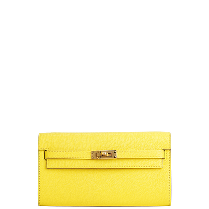 Kelly Classique To Go Wallet Jaune Citron