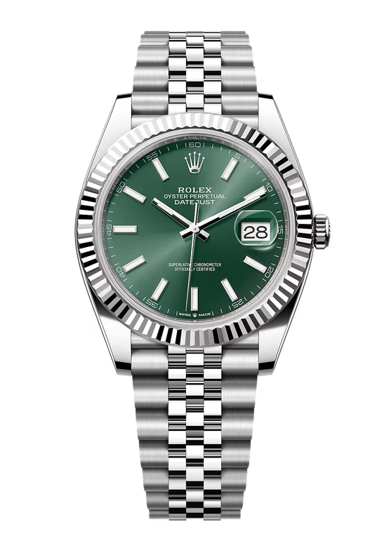 Datejust White Gold Mint Green Dial 41MM