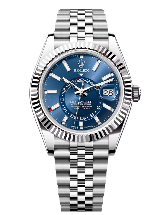 Oyster Perpetual Sky-Dweller White Gold & Oystersteel Blue Dial